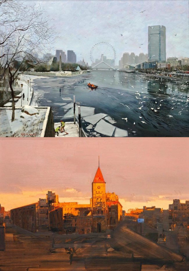 “欢乐京津冀・一起过大年”美术作品展持续热展 津派艺术魅力引市民游客打卡