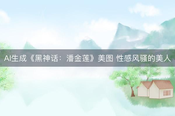 AI生成《黑神话：潘金莲》美图 性感风骚的美人