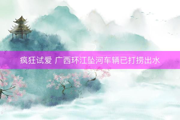 疯狂试爱 广西环江坠河车辆已打捞出水