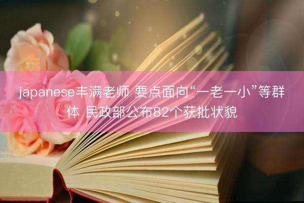 japanese丰满老师 要点面向“一老一小”等群体 民政部公布82个获批状貌