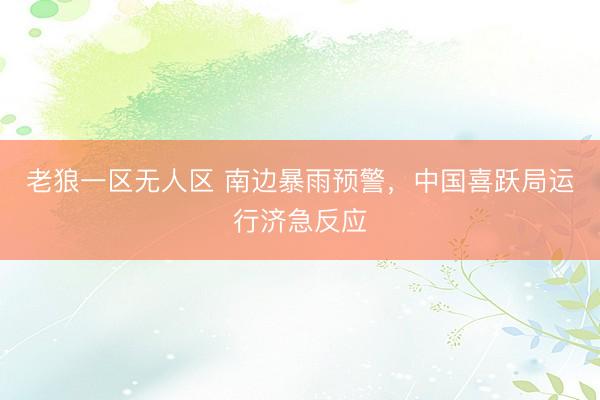 老狼一区无人区 南边暴雨预警，中国喜跃局运行济急反应